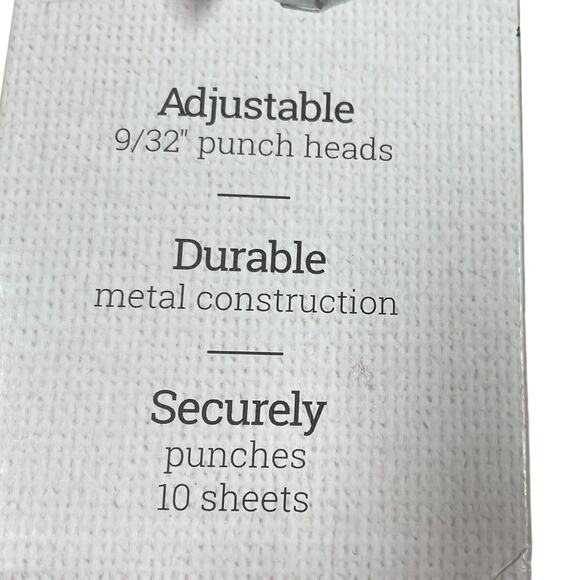 Swingline Precision 3 Hole Punch Brand New in Box 10 Sheet Capacity Silver NIB - Picture 3 of 6